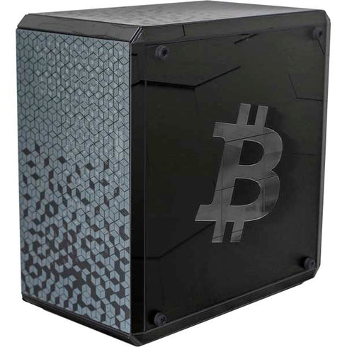 Bitcoin Textured Logo Cooler Master MasterBox Q300L Mini Tower Skin