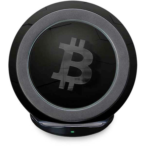 Bitcoin Textured Logo Fast Charge Wireless Charging Stand Skin