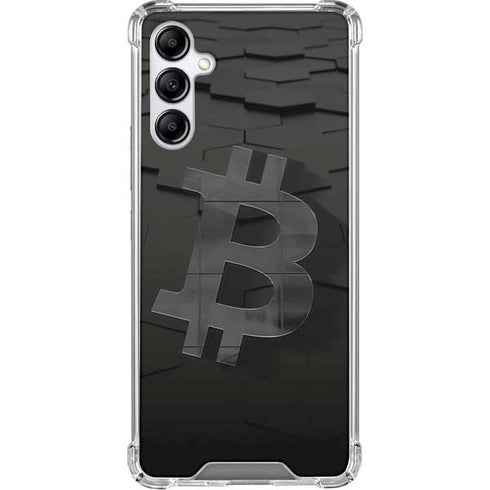 Bitcoin Textured Logo Galaxy A15 5G Clear Case