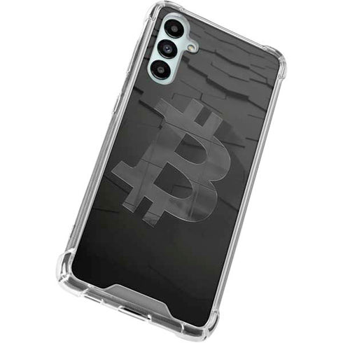 Bitcoin Textured Logo Galaxy A15 5G Clear Case