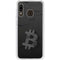 Bitcoin Textured Logo Galaxy A20 Clear Case