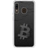Bitcoin Textured Logo Galaxy A20 Clear Case