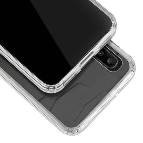 Bitcoin Textured Logo Galaxy A20 Clear Case