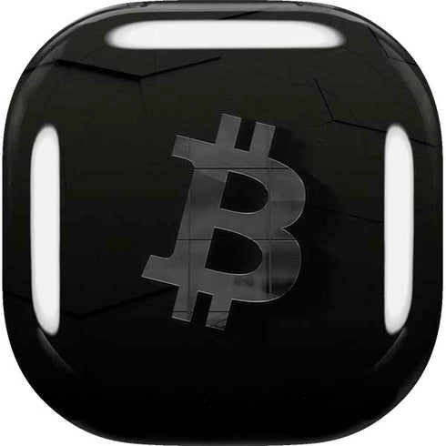 Bitcoin Textured Logo Galaxy Buds Live Skin