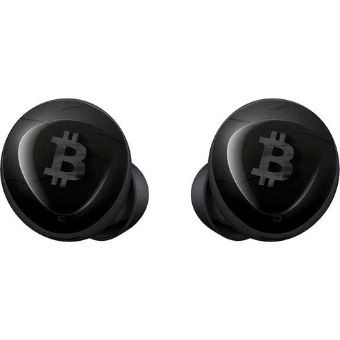 Bitcoin Textured Logo Galaxy Buds Skin