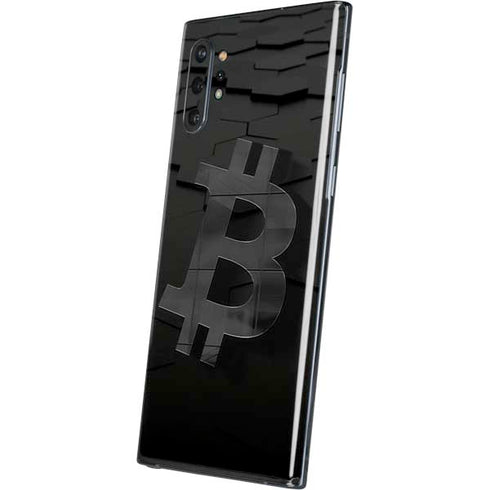 Bitcoin Textured Logo Galaxy Note 10 Plus Skin