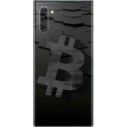 Bitcoin Textured Logo Galaxy Note 10 Skin