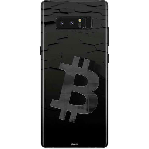 Bitcoin Textured Logo Galaxy Note 8 Skin