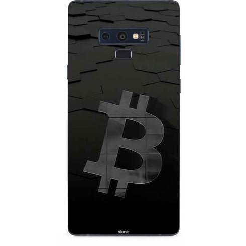 Bitcoin Textured Logo Galaxy Note 9 Skin