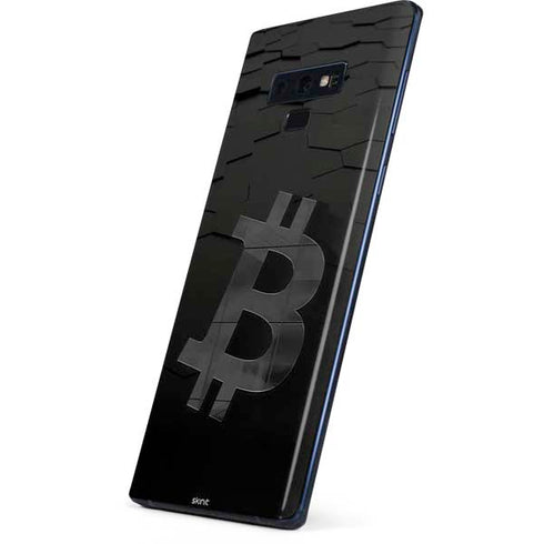 Bitcoin Textured Logo Galaxy Note 9 Skin