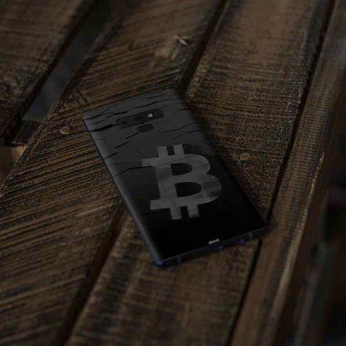 Bitcoin Textured Logo Galaxy Note 9 Skin