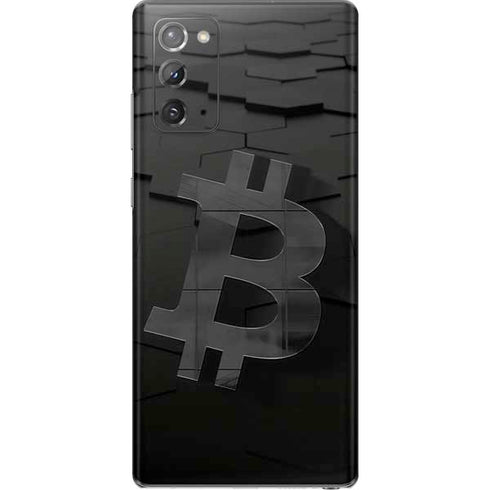 Bitcoin Textured Logo Galaxy Note20 5G Skin