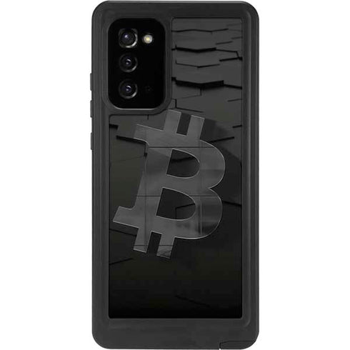 Bitcoin Textured Logo Galaxy Note20 5G Waterproof Case