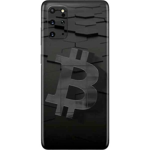 Bitcoin Textured Logo Galaxy S20 Plus Skin