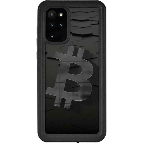 Bitcoin Textured Logo Galaxy S20 Plus Waterproof Case