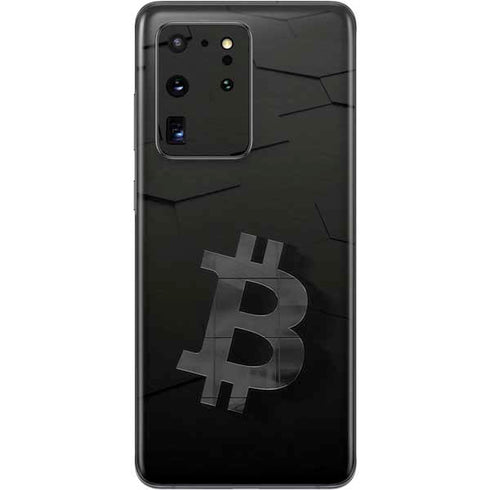 Bitcoin Textured Logo Galaxy S20 Ultra 5G Skin