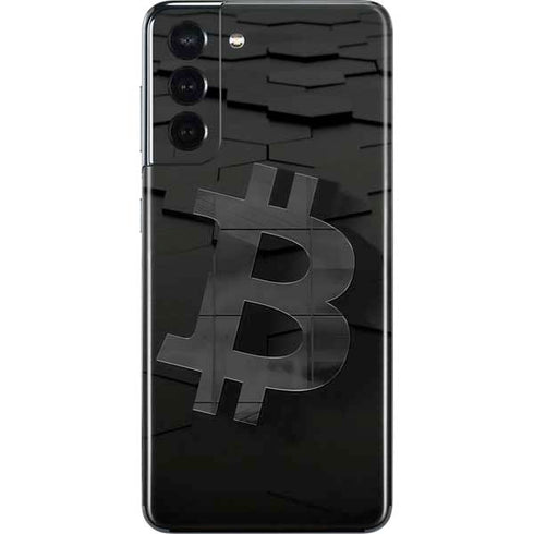 Bitcoin Textured Logo Galaxy S21 5G Skin