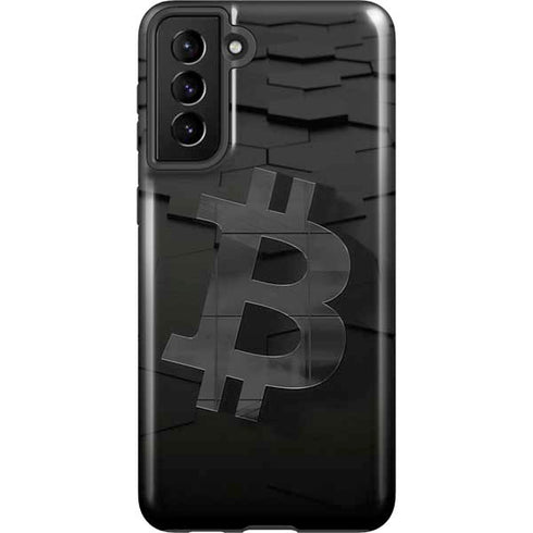 Bitcoin Textured Logo Galaxy S21 Plus 5G Pro Case