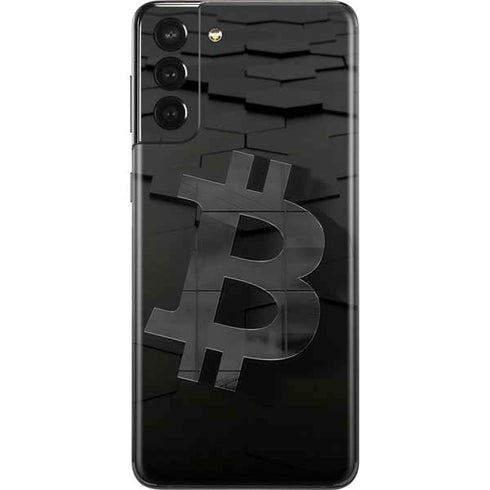Bitcoin Textured Logo Galaxy S21 Plus 5G Skin