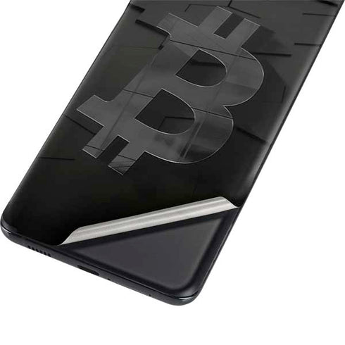 Bitcoin Textured Logo Galaxy S21 Plus 5G Skin