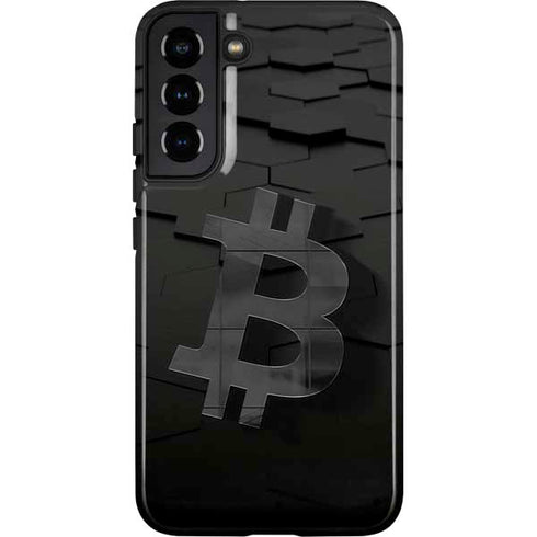 Bitcoin Textured Logo Galaxy S22 Plus Pro Case