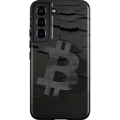 Bitcoin Textured Logo Galaxy S22 Pro Case