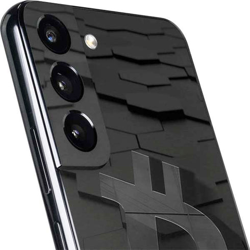Bitcoin Textured Logo Galaxy S22 Skin