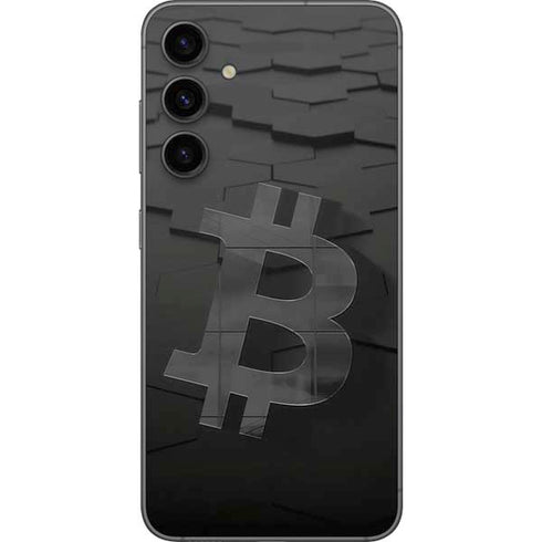 Bitcoin Textured Logo Galaxy S23 FE Skin