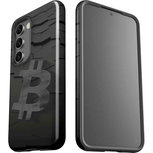 Bitcoin Textured Logo Galaxy S23 Pro Case