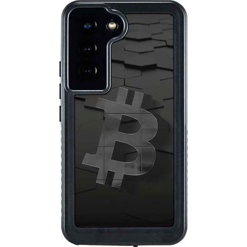 Bitcoin Textured Logo Galaxy S23 Waterproof Case