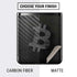 Bitcoin Textured Logo Galaxy Z Flip Skin