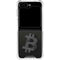 Bitcoin Textured Logo Galaxy Z Flip5 5G Clear Case