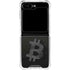 Bitcoin Textured Logo Galaxy Z Flip5 5G Clear Case
