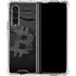 Bitcoin Textured Logo Galaxy Z Fold4 5G Clear Case