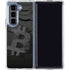 Bitcoin Textured Logo Galaxy Z Fold5 5G Clear Case