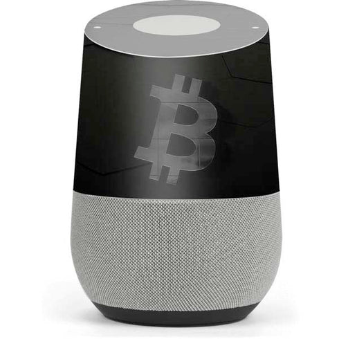 Bitcoin Textured Logo Google Home Skin