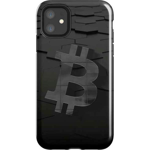 Bitcoin Textured Logo iPhone 11 Impact Case