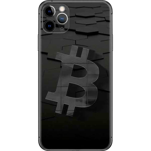 Bitcoin Textured Logo iPhone 11 Pro Max Skin
