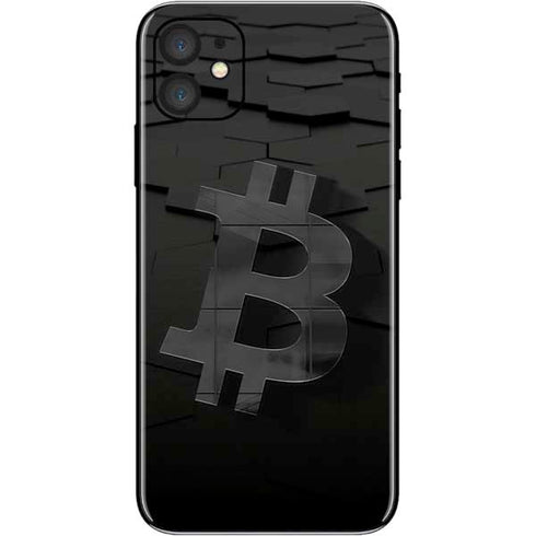 Bitcoin Textured Logo iPhone 11 Skin