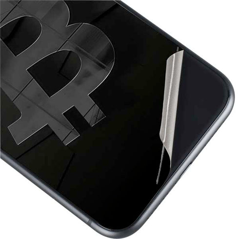 Bitcoin Textured Logo iPhone 11 Skin