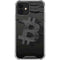 Bitcoin Textured Logo iPhone 12 Clear Case