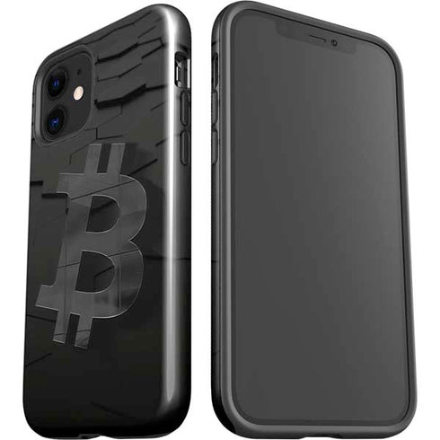 Bitcoin Textured Logo iPhone 12 Impact Case