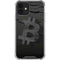 Bitcoin Textured Logo iPhone 12 Mini Clear Case