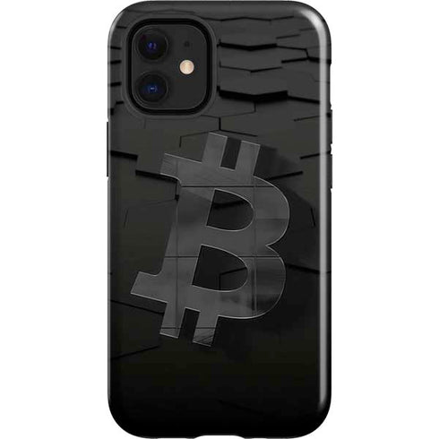 Bitcoin Textured Logo iPhone 12 Mini Impact Case