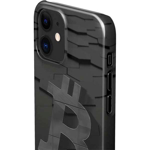 Bitcoin Textured Logo iPhone 12 Mini Lite Case