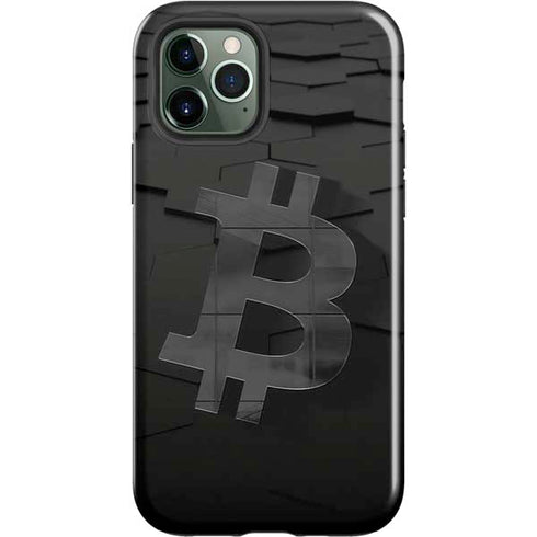 Bitcoin Textured Logo iPhone 12 Pro Impact Case
