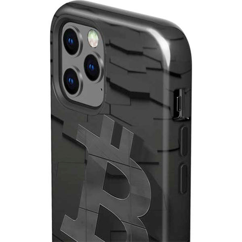 Bitcoin Textured Logo iPhone 12 Pro Impact Case