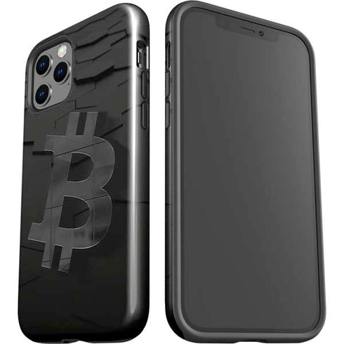 Bitcoin Textured Logo iPhone 12 Pro Impact Case
