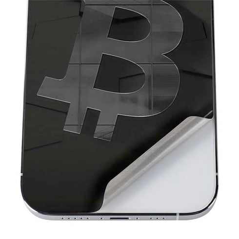 Bitcoin Textured Logo iPhone 12 Pro Max Skin
