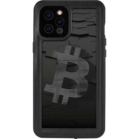 Bitcoin Textured Logo iPhone 12 Pro Max Waterproof Case